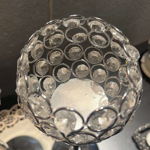 tall house decor crystal candle holders - Picture 2 of 4